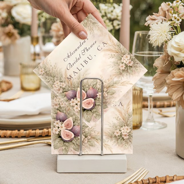 Fig Orchard Elegance Bridal Shower Pappersservett (Skapare uppladdad)