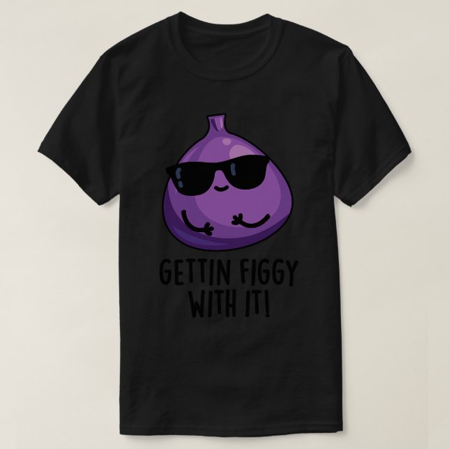 Fig Pun 1 med cute Frukt T Shirt (Design framsida)