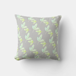 Fig Träd Löv Mönster Dekorativ kudde Cushion