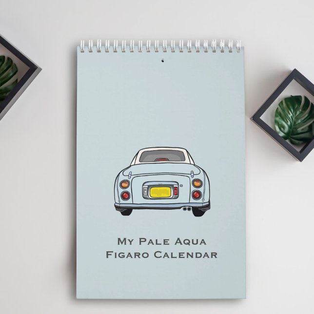 Figarat Cute Blek Aqua Figaro Car Calendar Kalender (A calendar for all your figaro meetings!)