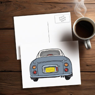 Figarat Lapis Grått Figaro Motor Car Postcard Vykort