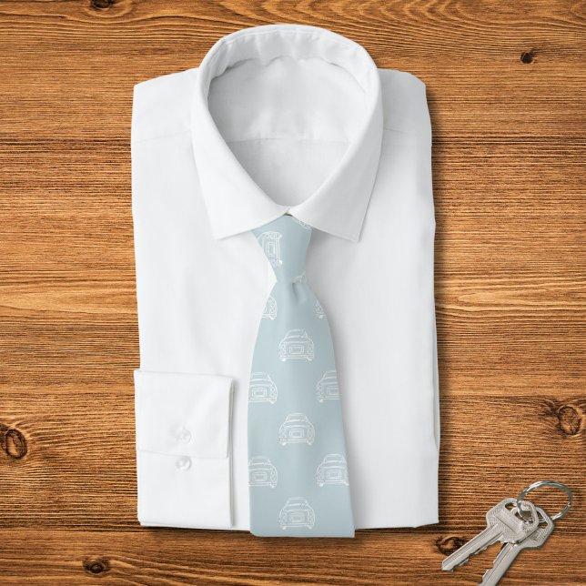 Figarat Monoline Blek Aqua Figaro Car Tie Slips (A fun figgy pattern tie for the Pal Aqua figaro owner)