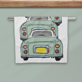 Figaration Convoy Grönt Figaro Car Kökets Towel Kökshandduk