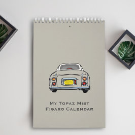 Figaration Cute Topaz Mist Figaro Car Garage Kalender