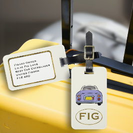 Figaration Monogram Lilac Figaro Car Luggage Tag Bagagebricka