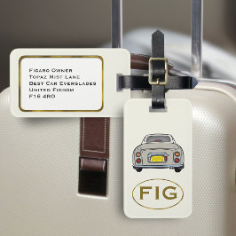 Figaration Monogram Topaz Mist Figaro Luggage Tag Bagagebricka
