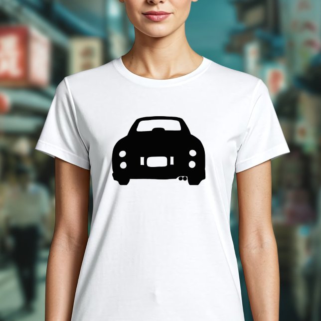 Figarationer Figaro Car Black Silhouette Graphic Tröja (A cute figaro car silhouette t-shirt! Perfect to wear whilst driving your cute car)