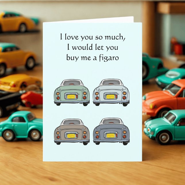 Figarationer köper mig en Figaro Car Valentines da Helgkort (Skapare uppladdad)