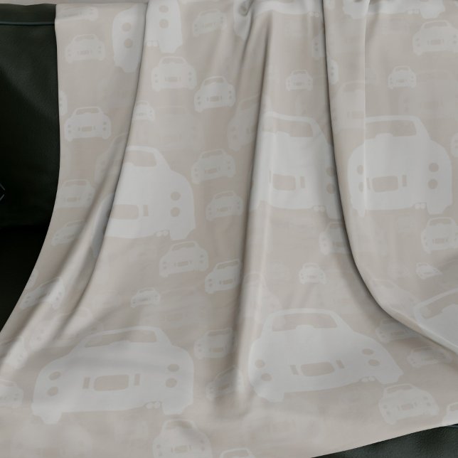 Figarationer Topaz Figaro Car Mönster Fleecefilt (Fun figgy blanket for your car. You can easily change the background colour)