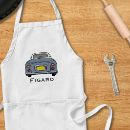 Figarations Cute Lapis Grått Figaro Garage Apron Förkläde