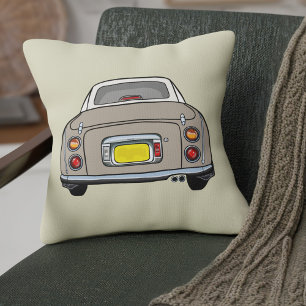 Figarations Cute Topaz Mist Figaro Car Beige Kudde