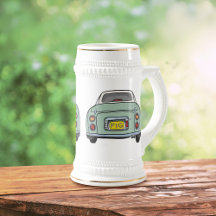 Figarations Emerald Grönt Figaro Car Beer Stein