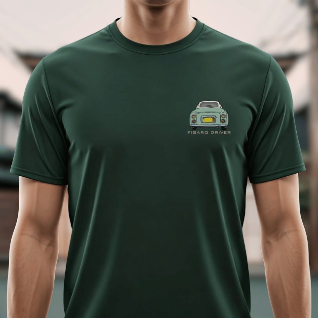 Figarations Emerald Grönt Figaro Driver Namn T Shirt (A fun green figgy t-shirt with space for your name or car name. Or leave it as Figaro Driver)