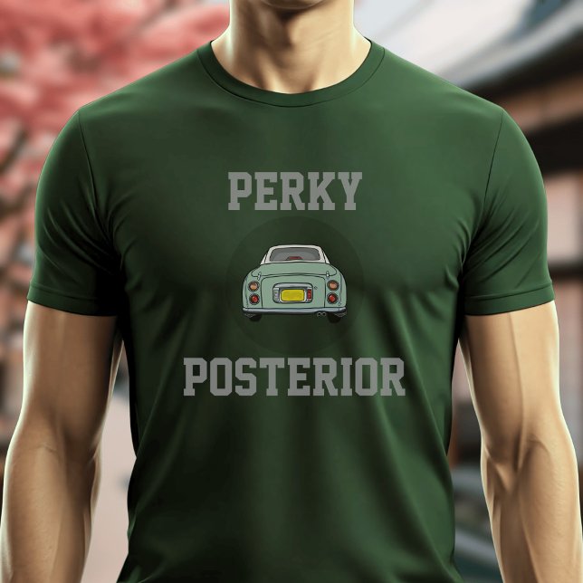 Figarations Green Figaro Car Funny Perky Posterior Tröja (A fun figgy t-shirt perfect for lovers of Figaro cars with a perky posterior)