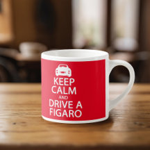 FigarBehålla Lugn Figaro Car Espresso Kopp