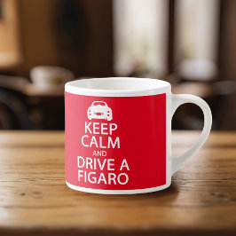 FigarBehålla Lugn Figaro Car Espresso Kopp Espressomugg