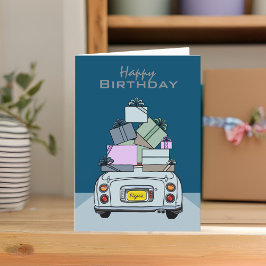 FigarBlek Aqua Figaro Birthday Card Kort