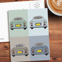Figarefigur Figaro Season Motor Cars Postcard