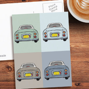 Figarefigur Figaro Season Motor Cars Postcard Vykort