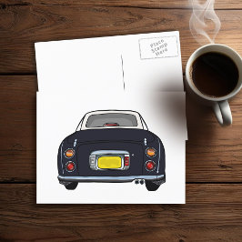 Figareľ Cute Black Figaro Car Postcard Vykort