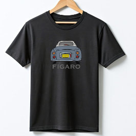 Figarerna Cute Lapis Grått Figaro Car Namn Tee Shirt