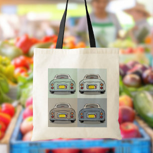 Figarisationssäsong Färg av Figaro Car Tote Bag Tygkasse