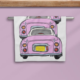 Figarisering Rosa Figaro Car Convoy Kitchen Towel Kökshandduk