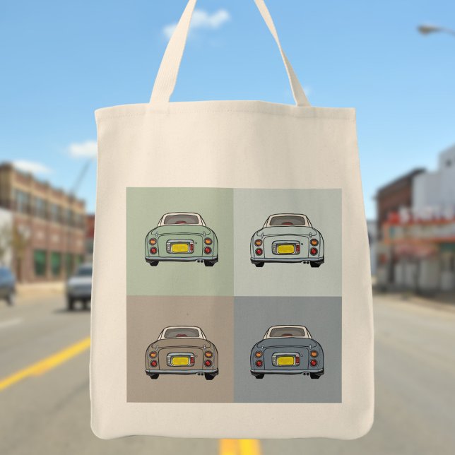 Figarisering Seasons Pop Art Figaro Tote Bag Tygkasse (All the colours of the figaro based on the seasons of the year)