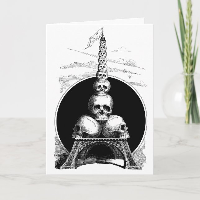 Figaro. En Eiffel Torn för kyrkogården Kort (Framsida)