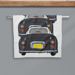 Figaro Figaro Car Convoy Black Kitchen Towel Kökshandduk