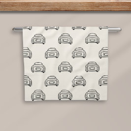 Figaro Figaro Car Mönster Beige Kitchen Towel Kökshandduk