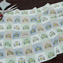 Figaro Figaro Car Mönster Fabric Tyg