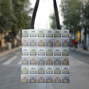 Figaro Figaro Car Pop Art Mönster Tote Bag Tygkasse