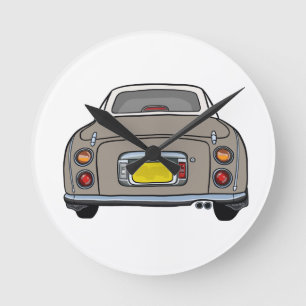 Figaro Figaro Car Topaz Mist Garage Clock Rund Klocka