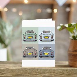 Figaro Figaro Cars Blank Greeting Card Kort