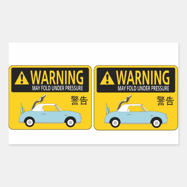 Figaro Sticker Rektangulärt Klistermärke (Framsida)