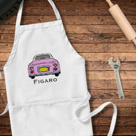 FigarRosa Figaro Car Namn Garage Apron Förkläde