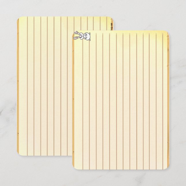 Figdewdrop Bunny recipe notecards (Fram/baksida)