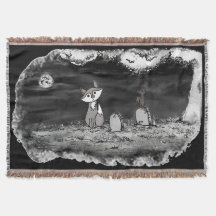 figdewdrop Fig & Blinky Kyrkogård Kast Blanket