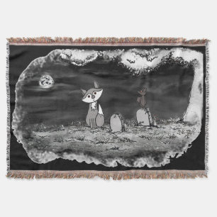 figdewdrop Fig & Blinky Kyrkogård Kast Blanket Filt