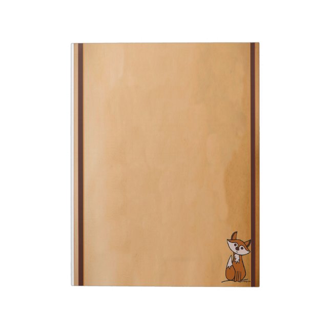 Figdewdrop Fig the fox tear away notepad Anteckningsblock (Roterad)