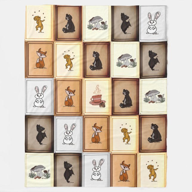 figdewdrop Quilt It Relax Everybody Fleece Blanket (Framsidan)