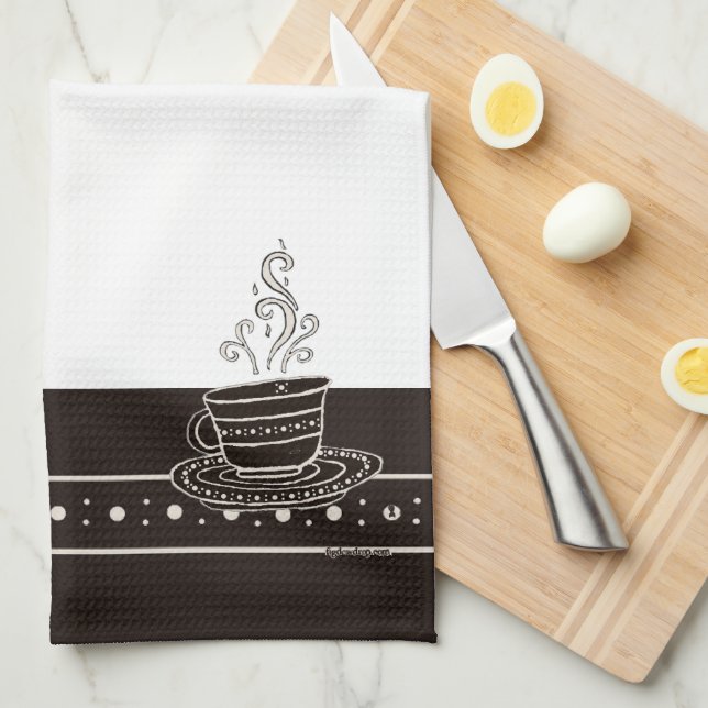 Figdewdrop RelaxCup Black Blinky Bat Kitchen Towel Kökshandduk (Vikt i Fjärdedel)