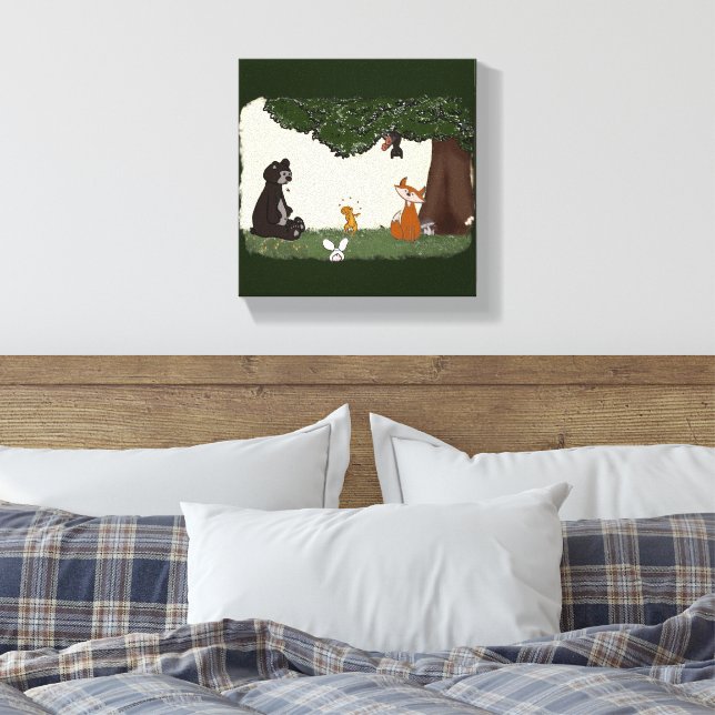 figdewdrop Spring Day Stretched Canvas Print (Insitu (sovrum))