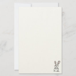 figdewdrops Bunny Stationery Brevpapper