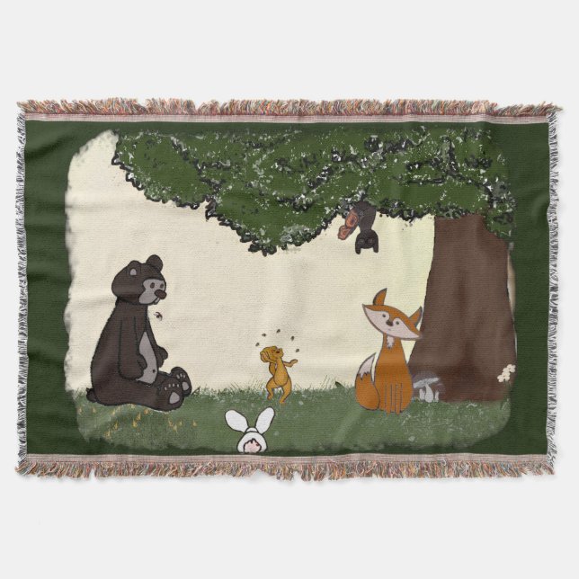 figdewdrops Spring Day Throw Blanket Filt (Framsidan)