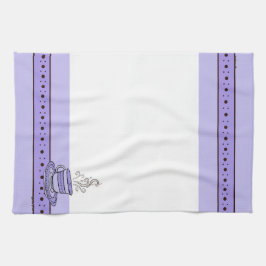 figdewdrops Violet Purple Relax Cup kitchen towel Kökshandduk