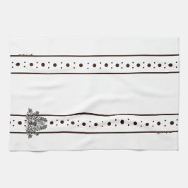 figdewdrops White flowers Relax Cup kitchen towel Kökshandduk