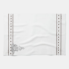 figdewdrops White Relax Cup kitchen towel Kökshandduk