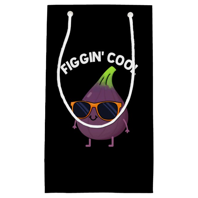 Figgin Coola Funny Fig Food Pun Mörk BG (Framsidan)